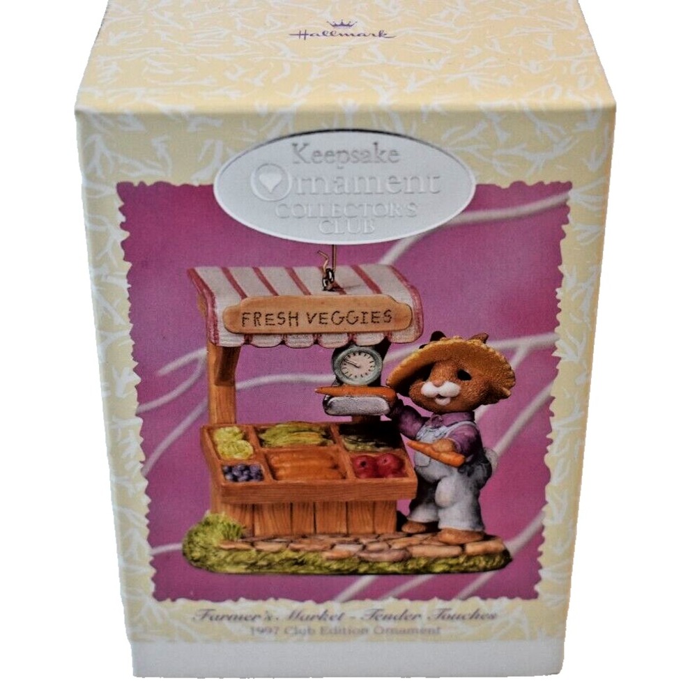 Hallmark Keepsake Collectors Club Ornament 1997 Farmers Market Tender Touches